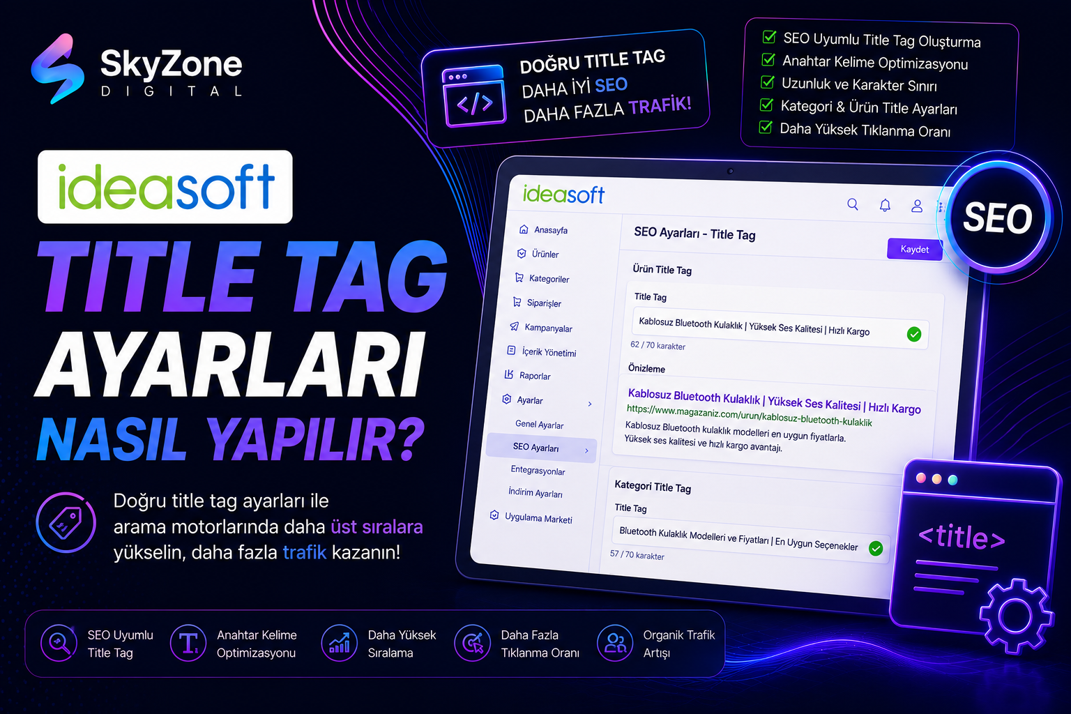 IdeaSoft Title Tag Ayarları Nasıl Yapılır?
